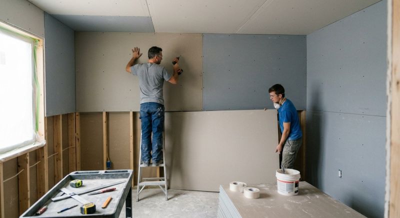 Bedroom Drywall Installation in Kansas City, KS