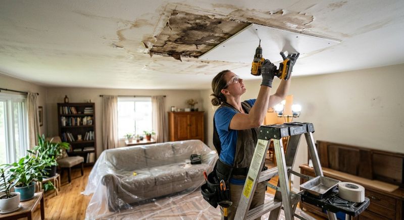 Ceiling Hole Repair in Kansas City, KS